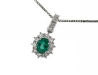 Collana Mirco Visconti Donna in Oro bianco Smeraldo 0.30 Ct Z684/A5S - Z684/A5S